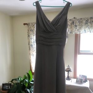 Grey bridesmaid dress